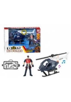 Helikopter + policjant