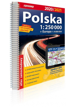 Polska atlas samochodowy 1:250 000 2020/2021