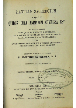 Manuale Sacerdotum 1865r