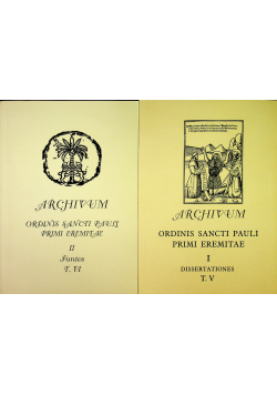 Archiwum ordinis sanci pauli primi eremitae 2 tomy