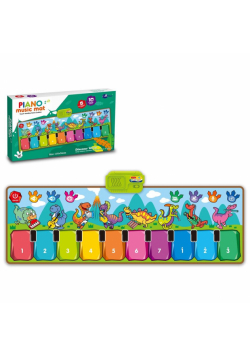 Mata muzyczna pianinko dinozaury