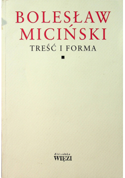 Miciński Treść i forma