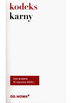 Kodeks karny styczeń 2020