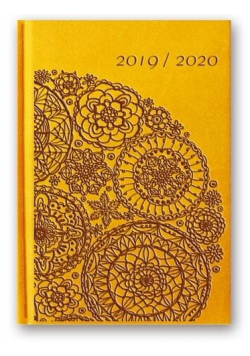 Kalendarz 2020 Tygod. B6 Vivella Relief Żółty