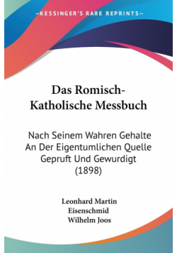 Das Romisch-Katholische Messbuch