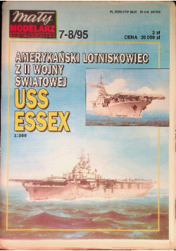 Mały modelarz Nr 7 - 8 / 95 amerykański lotniskowiec z II wojny światowej USS Essex
