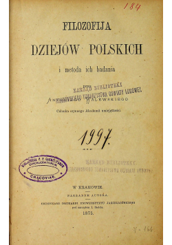 Filozofia dziejów polskich 1875 r