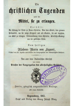 Die Christlichen Tugenden 1865 r.