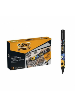 Paczka Marker akrylowy BIC Intensity Classic Paint czarny 12szt.