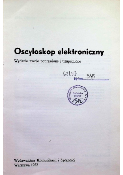 Oscyloskop elektroniczny