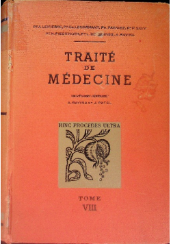 Traite De Medecine - Tom 8 1948 r.