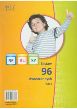 Rebusy sześciolatka: Bawię się i uczę, Zestaw 96 kart
