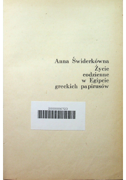 Życie codzienne w Egipcie greckich papirusów