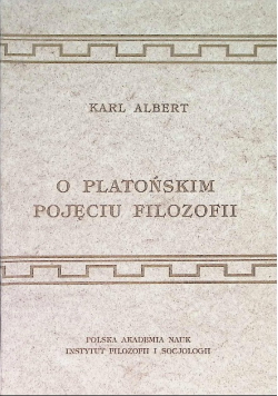 O platońskim pojęciu filozofii