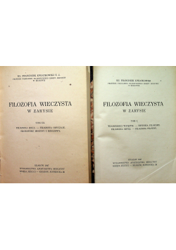 Filozofia wieczysta w zarysie 2 tomy 1947 r.