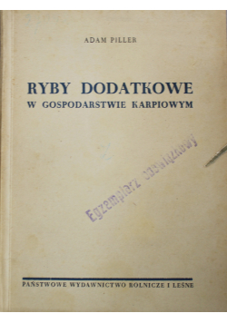 Ryby dodatkowe w gospodarstwie Karpiowym