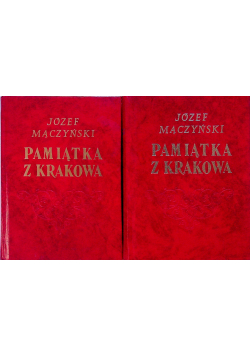 Pamiątka z Krakowa część I i II reprint 1845r