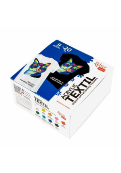 Farby do tkanin 9x20 ml