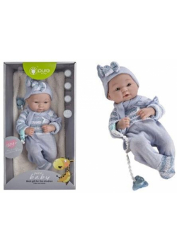 Lalka bobas z kocykiem 35cm