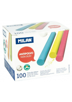 Kreda kolorowa okrągła niepyląca (100szt) MILAN