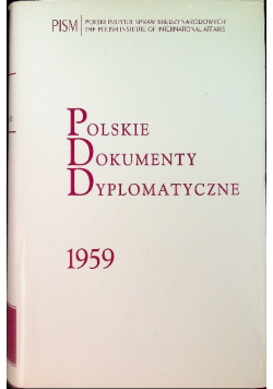 Polskie Dokumenty Dyplomatyczne 1959