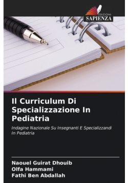 Il Curriculum Di Specializzazione In Pediatria