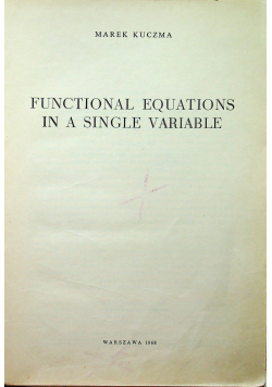Functional equations with one variable