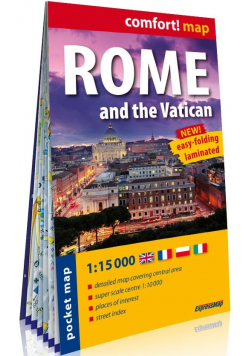 Comfort! map Rzym i Watykan 1:15 000 w.2020