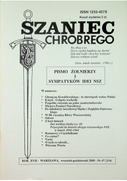 Szaniec Chrobrego Pismo żołnierzy i sympatyków idei NSZ nr  47
