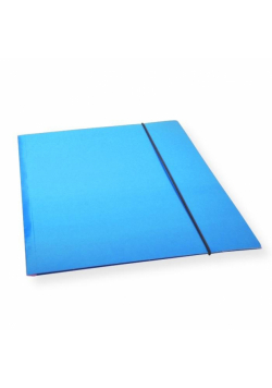 Teczka A4 z gumką lakier niebieska 300gsm (10szt)
