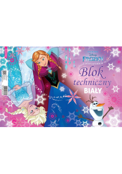 Blok techniczny A4/10K biały Frozen