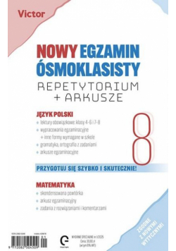 Nowy egzamin ósmoklasisty. Repetytorium + arkusze