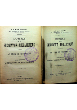 Somme de la Predication Eucharistique Tom I i II 1896 r.