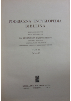 Podręczna encyklopedia biblijna tom II