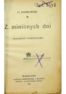 Z minionych dni 1902 r