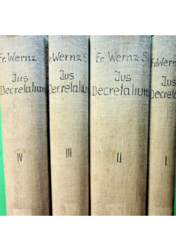 Ius decretalium 4 tomy