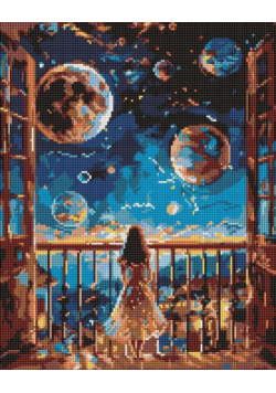 Diamentowa mozaika - Marzycielska noc 40x50cm