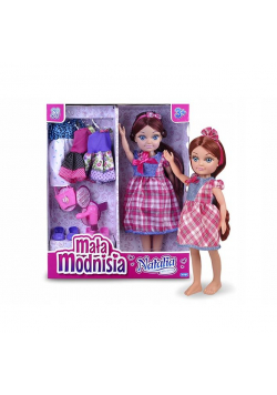 Lalka Natalia mała modnisia różowa