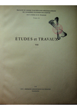 Etudes et Travaux Tom 16 Studia i Prace VIII