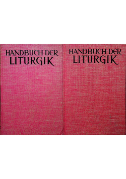 Handbuch der liturgik 2  tomy ok 1933 r