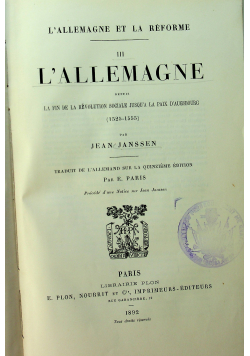 LAllemagne et la reforme III 1892 r.