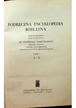 Podręczna encyklopedia biblijna tom I