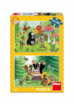 Puzzle dla dzieci Krecik i Myszka w ogrodzie