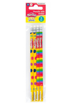 Ołówek z gumką Play-Doh 4el