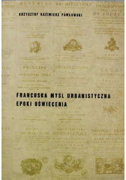 Francuska myśl urbanistyczna epoki oświecenia