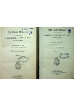 Theologia Moralis 2 tomy 1898 r.