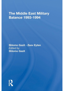The Middle East Military Balance 19931994