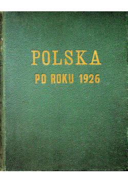 Polska po roku 1926 1937r