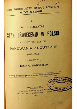 Stan oświecenia w Polsce 1905 r