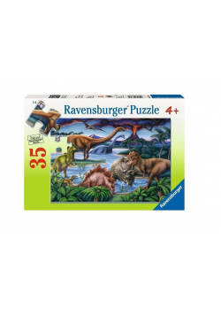 Puzzle 35 Plac zabaw dla dinozaurów